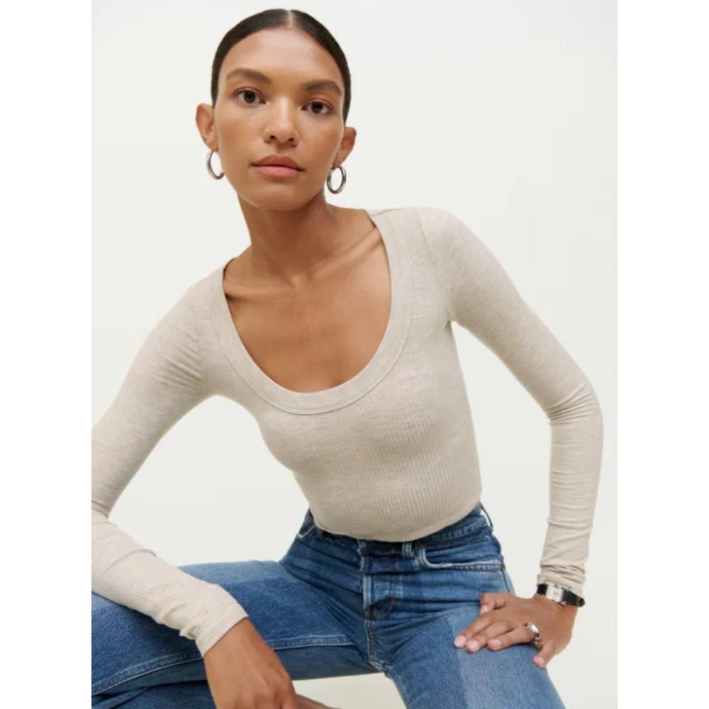 Reformation Paige Knit Top